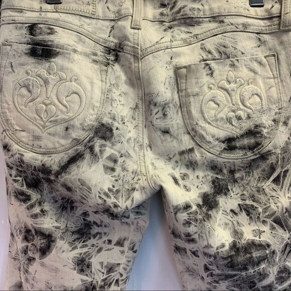 Siwy Hannah contoured slim crop tie-dye jeans Sz30 - Picture 4 of 10